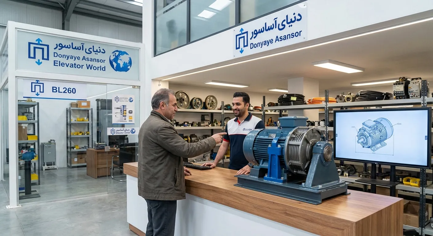 موتور گیربکس آسانسور بهران BL260