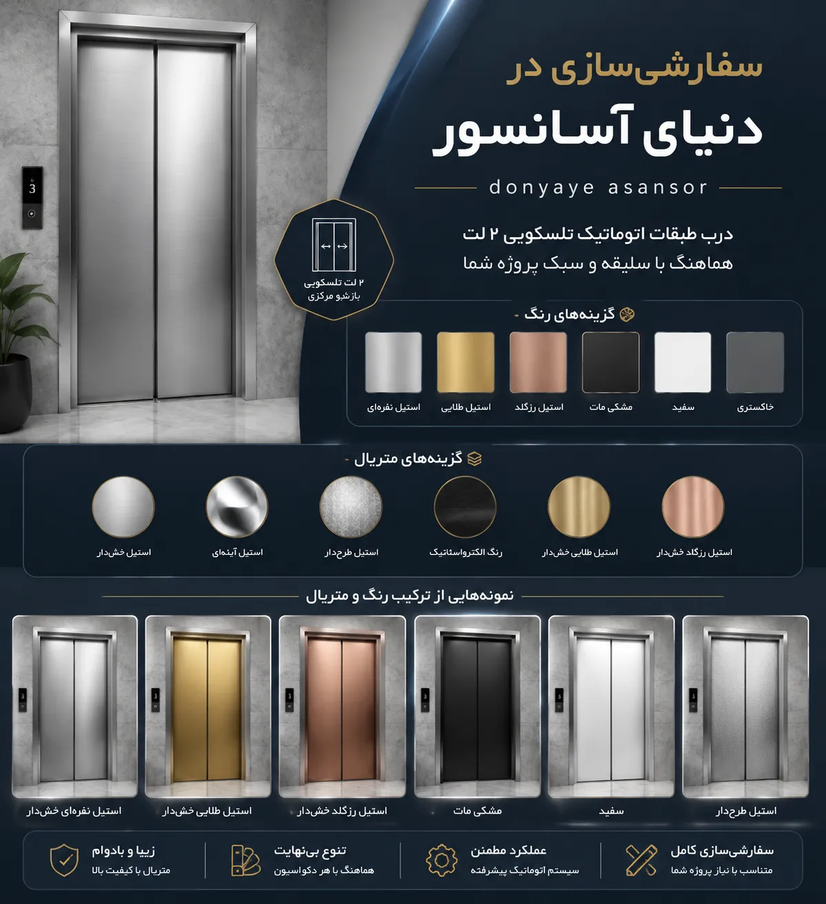خرید درب تلسکوپی بهران