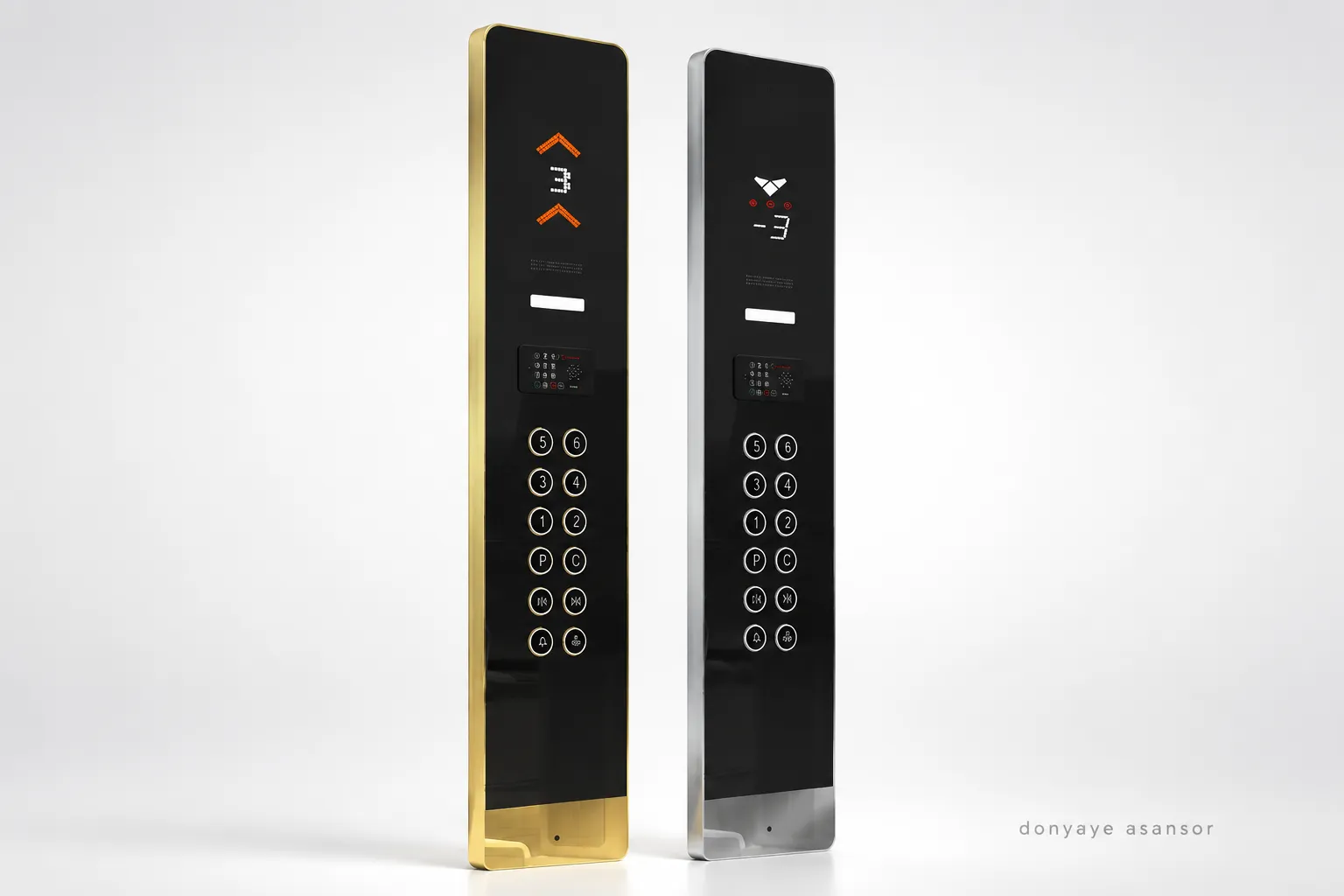 شستی کابین آسانسور مدیا مدل prestige